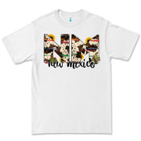 White new mexico state cowhide serape cactus Premium Tee - RanaPortraitStore