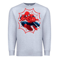 Heather Grey spidermen Premium Sweatshirt - linhVisuals