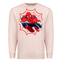 Pale Pink spidermen Premium Sweatshirt - linhVisuals