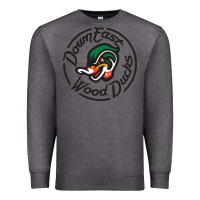 Charcoal Heather Down East Wood Ducks Premium Sweatshirt - linhVisuals