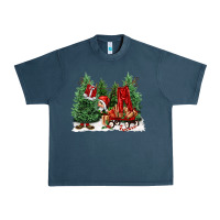 Midnight Navy christmas santa Urban Heavy Tee - FaDigitalArtStudio