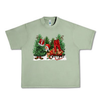 Oil Green christmas santa Urban Heavy Tee - FaDigitalArtStudio