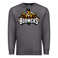 Charcoal Heather Schaumburg Boomers Premium Sweatshirt - linhVisuals