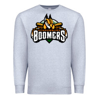 Heather Grey Schaumburg Boomers Premium Sweatshirt - linhVisuals