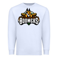 White Schaumburg Boomers Premium Sweatshirt - linhVisuals