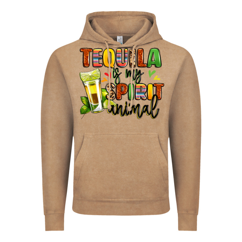 Tequila Is My Spirit Animal Vintage Hoodie by LillyAllenDesigns | Teevron