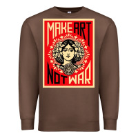 Make Art No War Premium Sweatshirt | Teevron