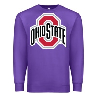 Purple football Premium Sweatshirt - linhVisuals