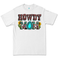 White Howdy mom mother's day Premium Tee - HowdyJamesFarm