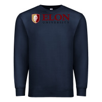 Navy Elon University Premium Sweatshirt - linhVisuals