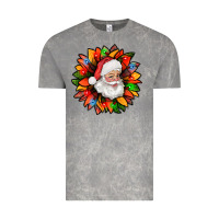 Cloud Rock santa claus with sunflower christmas bbs Vintage Tee - BundleAndBundleShop