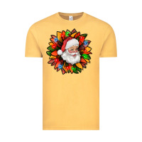 Vintage Mustard santa claus with sunflower christmas bbs Vintage Tee - BundleAndBundleShop