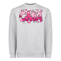 Heather Grey breast cancer cma certified medical assistant Heavyweight Sweatshirt - JahusDesignShop