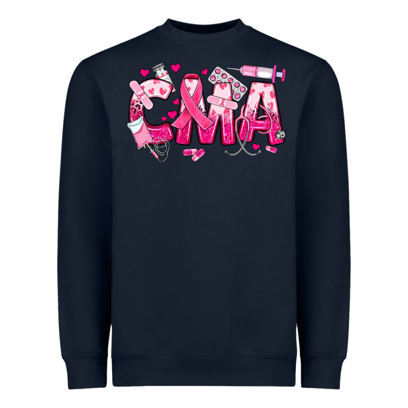 Breast Cancer Cma Certified Medical Assistant Heavyweight Sweatshirt by JahusDesignShop | Teevron