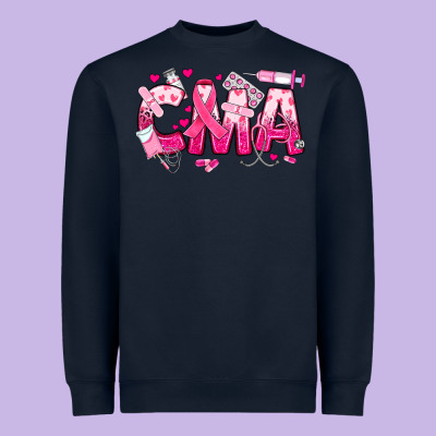 Breast Cancer Cma Certified Medical Assistant Heavyweight Sweatshirt Designed By Jahusdesignshop