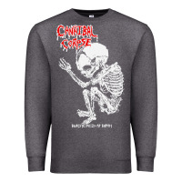 Charcoal Heather butchered at birth 2 classic Premium Sweatshirt - linhVisuals