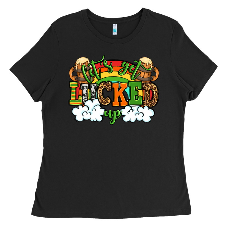 Let's Get Lucked Up St. Patrick's Day Ladies Tee by OliviaCreatesArt | Teevron