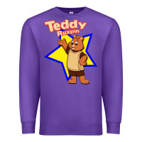 Purple teddy ruxpin Premium Sweatshirt - linhVisuals