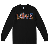 Black love american sunflower Long Sleeve Tee - BundleAndBundleShop