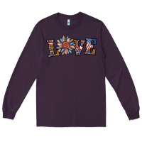 Plum love american sunflower Long Sleeve Tee - BundleAndBundleShop