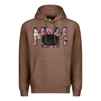 Chestnut mom hockey flower Premium Hoodie - RacoonDesign