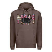 Coffee mom hockey flower Premium Hoodie - RacoonDesign