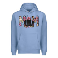 Colony Blue mom hockey flower Premium Hoodie - RacoonDesign