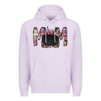 Lilac mom hockey flower Premium Hoodie - RacoonDesign