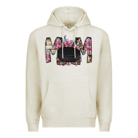 Oatmeal Heather mom hockey flower Premium Hoodie - RacoonDesign