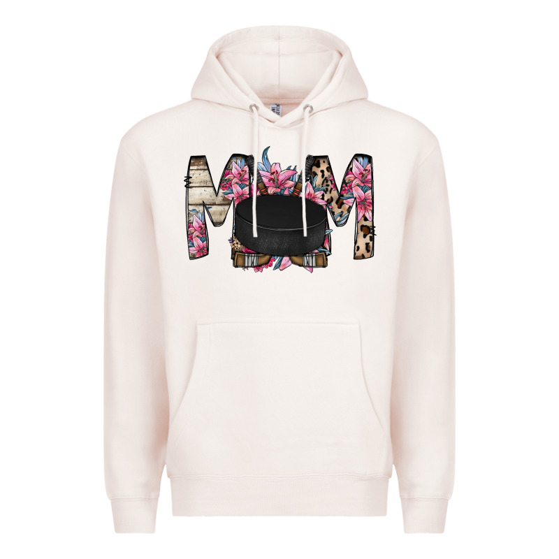 Mom Hockey Flower Premium Hoodie by RacoonDesign | Teevron