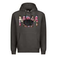 Smoke mom hockey flower Premium Hoodie - RacoonDesign