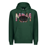 Sports Green mom hockey flower Premium Hoodie - RacoonDesign