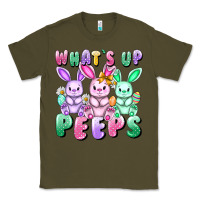 Army Green What's up peeps Easter bunnies Easter Day Classic Tee - CowGirlArtShop