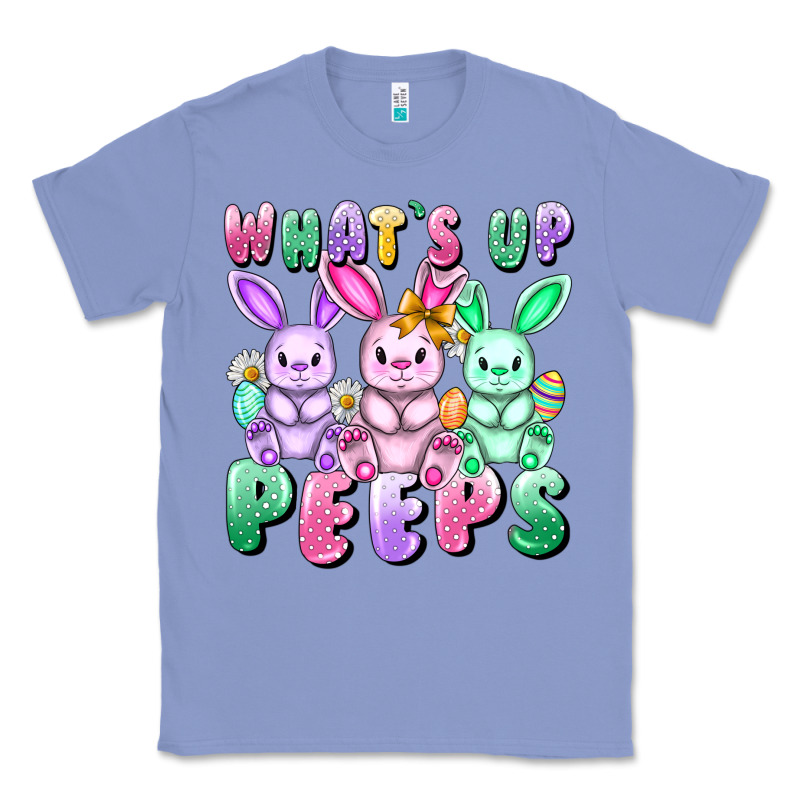 What's Up Peeps Easter Bunnies Easter Day Classic Tee by CowGirlArtShop | Teevron