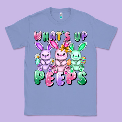 What's Up Peeps Easter Bunnies Easter Day Classic Tee Designed By Cowgirlartshop