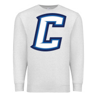 Oatmeal Heather creighton bluejays wordmark Premium Sweatshirt - linhVisuals