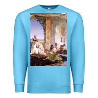 Ocean Blue morocco, map, african, nying,algeria, agadir travel Premium Sweatshirt - linhVisuals