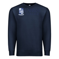 Navy cabrini college verticle Premium Sweatshirt - linhVisuals