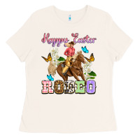 Bone Happy Easter rodeo cowgirl Ladies Tee - OliviaCreatesArt