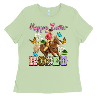 Matcha Happy Easter rodeo cowgirl Ladies Tee - OliviaCreatesArt