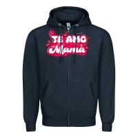 Navy te amo mama Zipper Hoodie - JahusDesignShop
