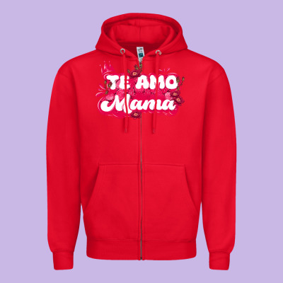 Te Amo Mama Zipper Hoodie Designed By Jahusdesignshop