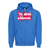 True Royal te amo mama Zipper Hoodie - JahusDesignShop