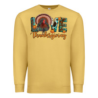 Antique Gold love thanksgiving Premium Sweatshirt - JahusDesignShop