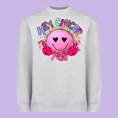 Hey Cancer Heavyweight Sweatshirt Designed By Jahusdesignshop