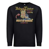 Black the burgermeister home of the meister burger Premium Sweatshirt - linhVisuals