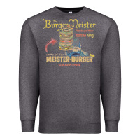 Charcoal Heather the burgermeister home of the meister burger Premium Sweatshirt - linhVisuals