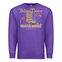 Purple the burgermeister home of the meister burger Premium Sweatshirt - linhVisuals