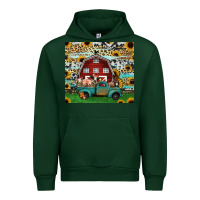 Forest Green farm animals red barn tumbler 20oz Urban Hoodie - Jasminsmagicworld