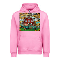 Fuchsia Pink farm animals red barn tumbler 20oz Urban Hoodie - Jasminsmagicworld